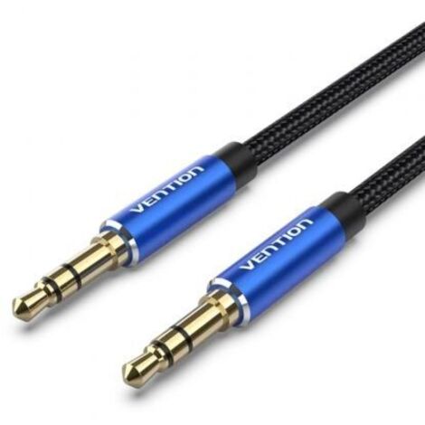 Cable Estéreo Vention BAWLD/ Jack 3.5 Macho - Jack 3.5 Macho/ 50cm/ Azul