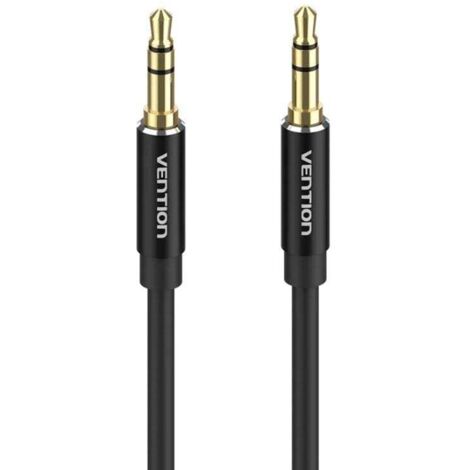 Cable Estéreo Vention BAXBH/ Jack 3.5 Macho - Jack 3.5 Macho/ 2m/ Negro