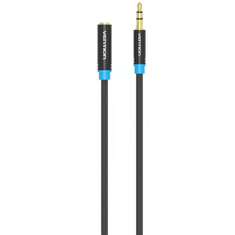 Ewent Cable Jack 3.5mm Macho/Hembra 3m Negro