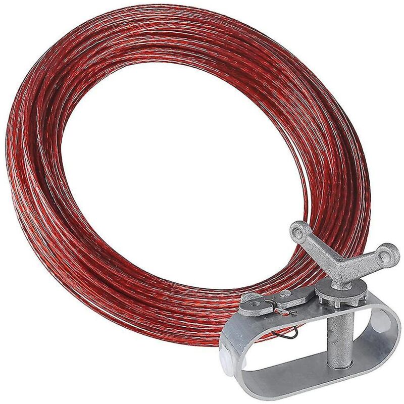 Câble et kit de couverture de piscine de 40 m, câble de couverture de piscine et cliquet pour couvertures de piscine, 40 m