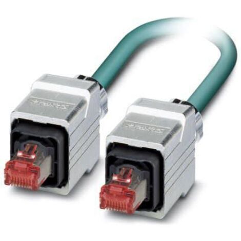 Câble Ethernet Blindé Phoenix Contact, Bleu, 1m Avec connecteur Droit ( Prix pour 1 )