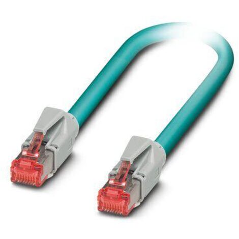 Câble Ethernet Blindé Phoenix Contact, Bleu, 1m Avec connecteur Droit ( Prix pour 1 )