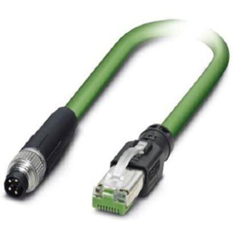 Câble Ethernet Blindé Phoenix Contact, Vert, 10m Avec connecteur Droit ( Prix pour 1 )
