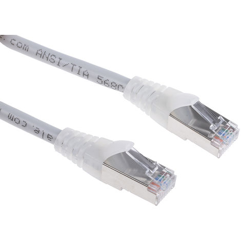 Câble Ethernet cat 5e Avec connecteur gaine PVC Gris / , F/UTP, 3m ( Prix pour 1 )