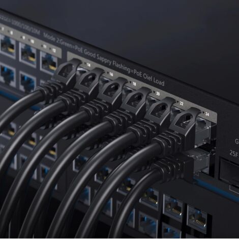Câble Ethernet Cat6 haut débit de 20 m avec connecteur blindé