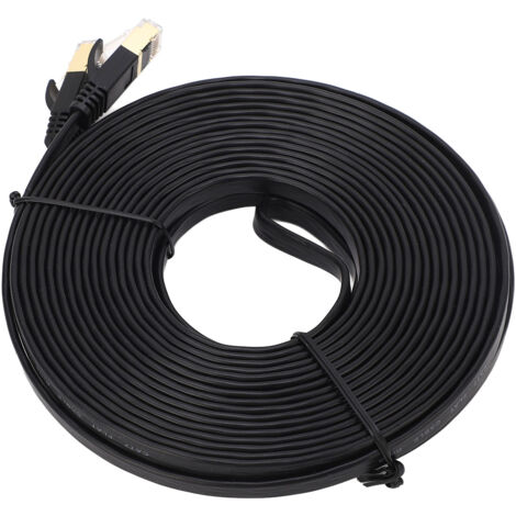 Câble Ethernet CAT7 10 Gbps Haute Performance 10m pour Réseau Informatique