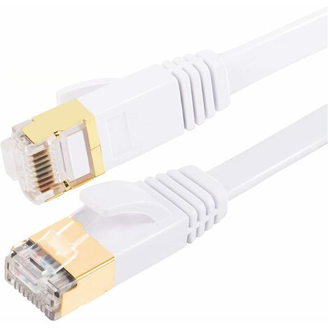 Câble Ethernet Cat6 6M / 20ft Câble LAN haute vitesse 10Gbps avec c