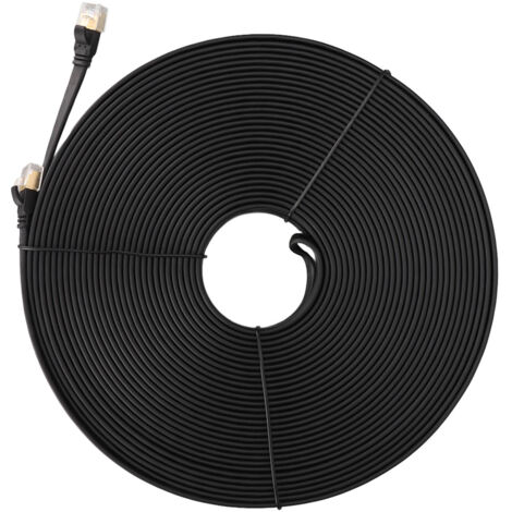 Câble Ethernet Cat8 Débit de transmission 40Gbps Câble Internet haute vitesse 2000Mhz pour routeur PC pour PS5 pour PS3 30m