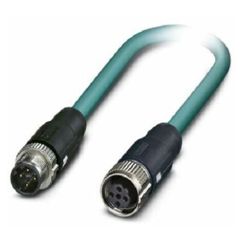 Câble Ethernet catégorie 5 Blindé Phoenix Contact, Bleu, 10m Avec connecteur Droit ( Prix pour 1 )