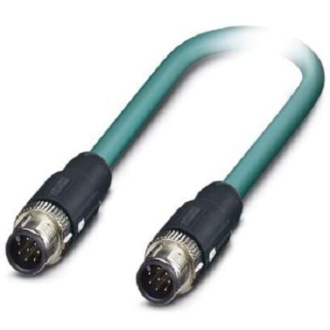 Câble Ethernet catégorie 5 Blindé Phoenix Contact, Bleu, 10m Avec connecteur Droit ( Prix pour 1 )