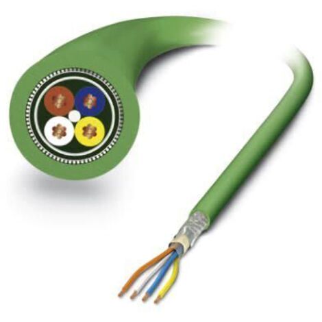 Câble Ethernet catégorie 5 Blindé Phoenix Contact, Vert, 100m Sans terminaison ( Prix pour 1 )