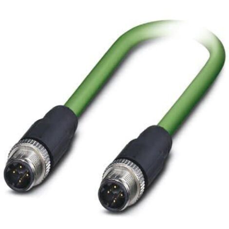 Câble Ethernet catégorie 5 Blindé Phoenix Contact, Vert, 2m Avec connecteur Droit ( Prix pour 1 )