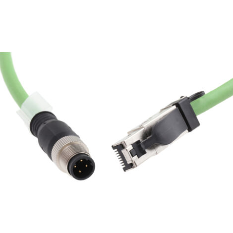 Câble Ethernet catégorie 5 Weidmuller, Vert, 1.5m PUR Avec connecteur ( Prix pour 1 )