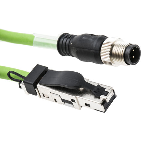 Câble Ethernet catégorie 5 Weidmuller, Vert, 3m PUR Avec connecteur ( Prix pour 1 )