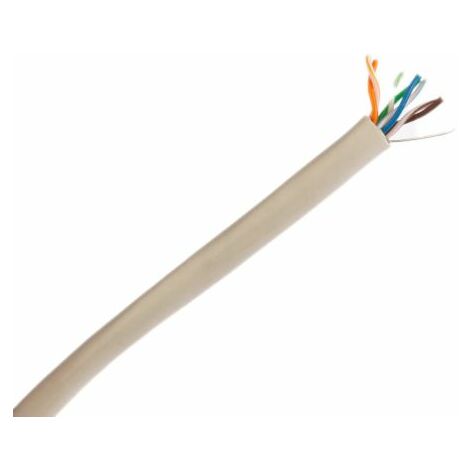 Câble Ethernet catégorie 5e F/UTP CAE Multimedia Connect, Gris, 100m PVC Sans terminaison, IEC 60332-1 ( Prix pour Bobine de 100 Mètres )
