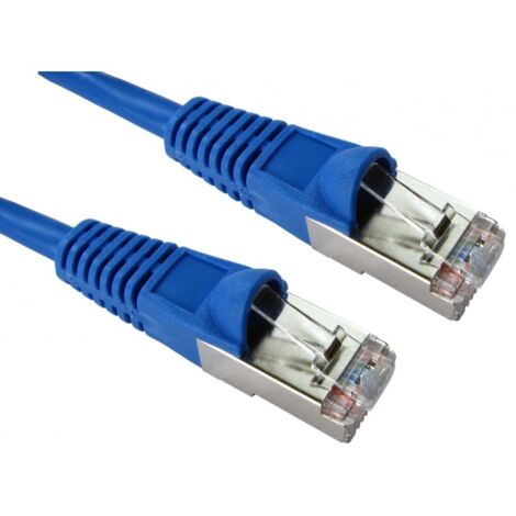Câble Ethernet catégorie 5e FTP RS PRO, Bleu, 5m PVC Avec connecteur Droit ( Prix pour 1 )