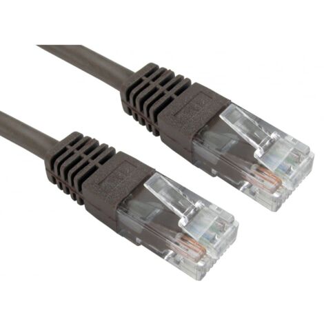 Câble Ethernet catégorie 5e UTP RS PRO, Marron, 20m PVC Avec connecteur Droit ( Prix pour 1 )