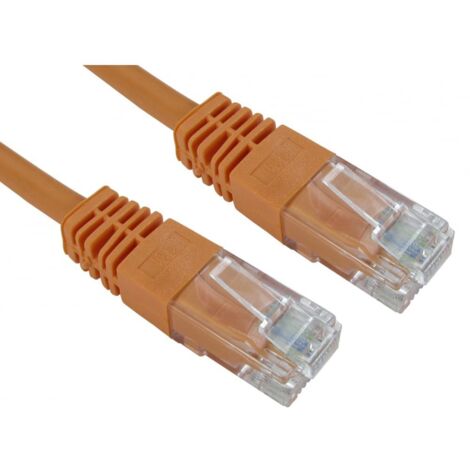 Câble Ethernet catégorie 5e UTP RS PRO, Orange, 10m PVC Avec connecteur Droit ( Prix pour 1 )