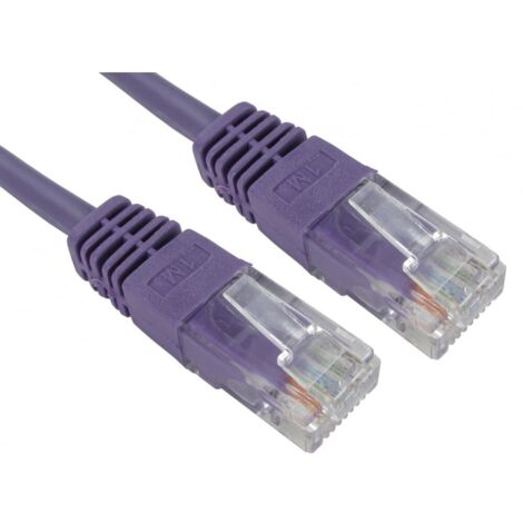 Câble Ethernet catégorie 5e UTP RS PRO, Violet, 3m PVC Avec connecteur Droit ( Prix pour 1 )