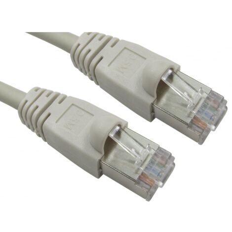 Câble Ethernet catégorie 6 FTP RS PRO, Gris, 1m LSZH Avec connecteur Droit LSZH ( Prix pour 1 )