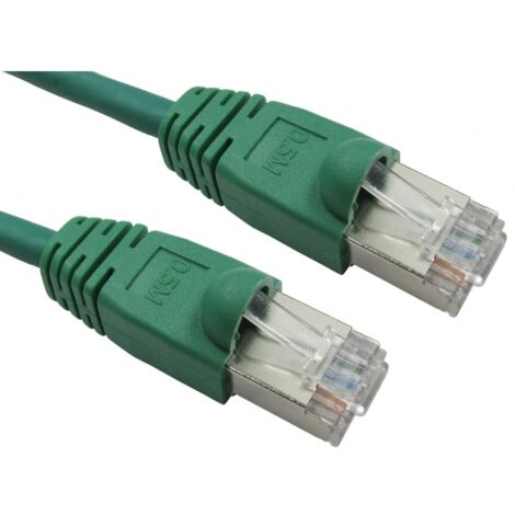 Câble Ethernet catégorie 6 FTP RS PRO, Vert, 20m LSZH Avec connecteur Droit LSZH ( Prix pour 1 )