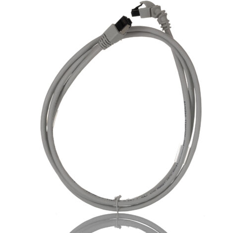 Câble Ethernet catégorie 6 S/FTP Weidmuller, Gris, 1.5m LSZH Avec connecteur coudé ( Prix pour 1 )