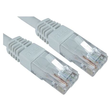 Câble Ethernet catégorie 6 UTP RS PRO, Blanc, 30m PVC Avec connecteur ( Prix pour 1 )