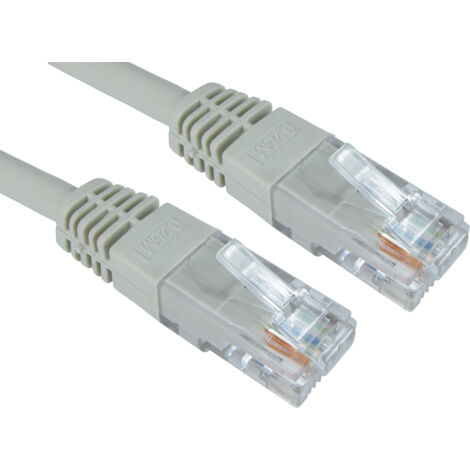 Câble Ethernet catégorie 6 UTP RS PRO, Gris, 6m PVC Avec connecteur Droit ( Prix pour 1 )