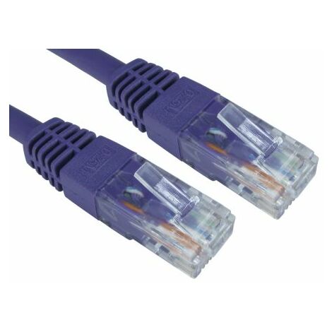 Câble Ethernet catégorie 6 UTP RS PRO, Violet, 1.5m PVC Avec connecteur ( Prix pour 1 )