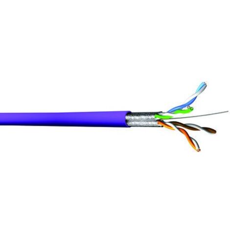 Câble Ethernet catégorie 6a U/FTP CAE Multimedia Connect, Violet, 100m LSZH Sans terminaison LSZH ( Prix pour Bobine de 100 Mètres )