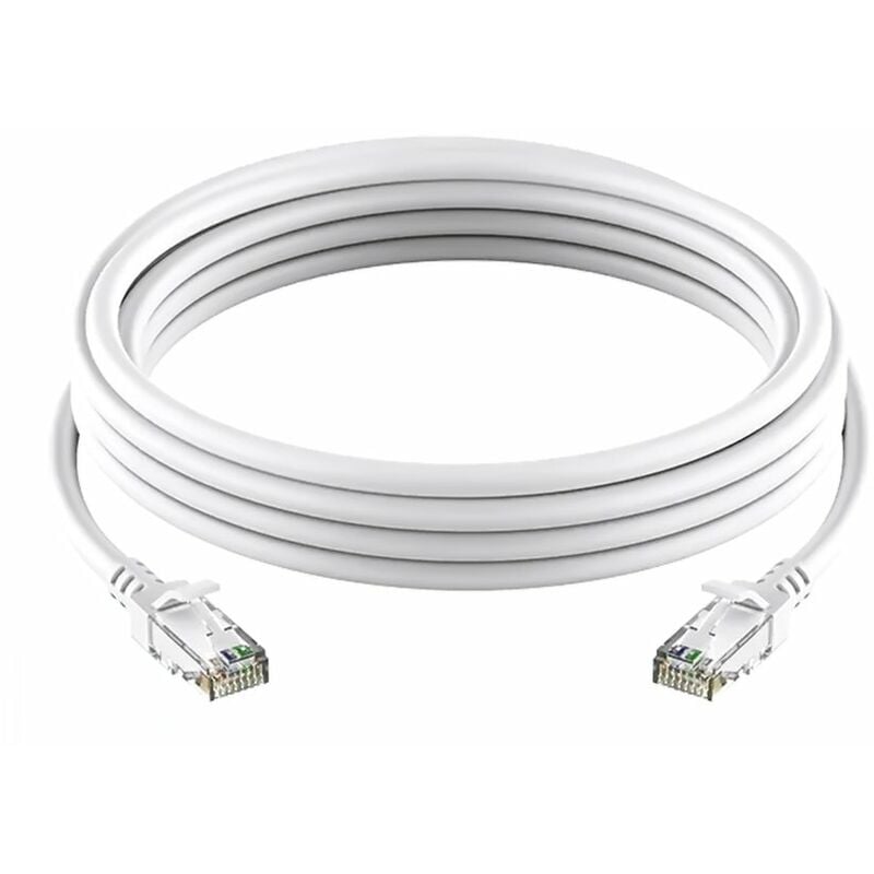 

Cable Ethernet Huishu CAT6, cable de red de parche ultrafino para enrutador RJ45, computadora, TVBox, cables de red LAN de 1000 Mbps,15m