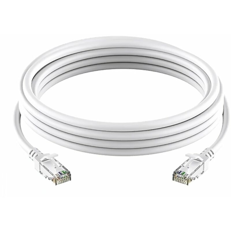 

Cable Ethernet Huishu CAT6, cable de red de parche ultrafino para enrutador RJ45, computadora, TVBox, cables de red LAN de 1000 Mbps,10m