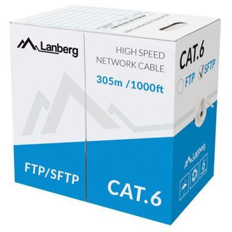 Cable Ethernet LAN Lanberg LCF6-11CU-0305-S Gris 305 m