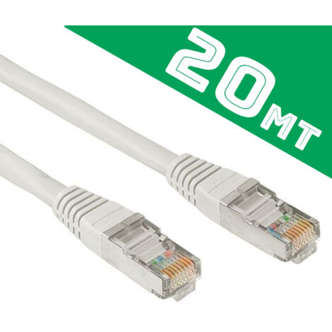 Câble Ethernet Lan Rj45 20 Mètres Cat5 Bobbin Déjà Filé Et Testé