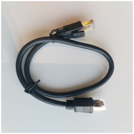 Cable ethernet rj45 cat-8 0,5 m negro axil