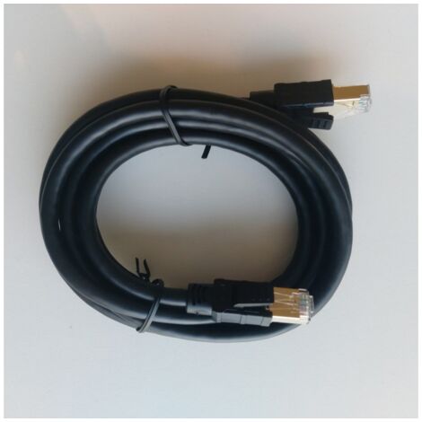 Cable ethernet rj45 cat-8 2m negro axil