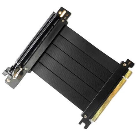 Câble extension carte graphique PCI-E 4.0 16X pleine vitesse adaptateur coudé 90 degrés 10cm