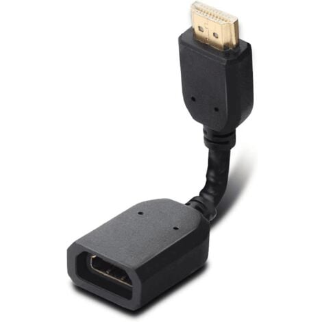 3Go Cable Adaptador DisplayPort a HDMI Macho/Hembra 15cm Negro