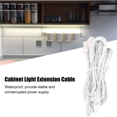 [Câble Extension Lumière] + [Câble Flexible 250cm] + [Pour LED Cabinet Induction] + [ABS Brass]