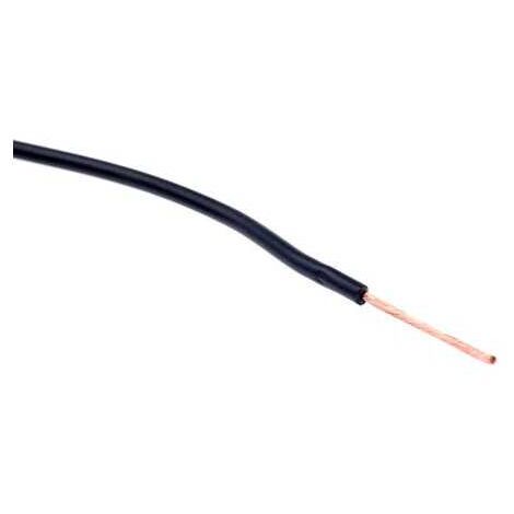 Câble Extraflex 0.75mm Noir conducteur 96x0,10mm 90°