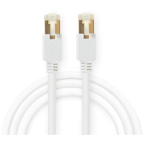 Cable f/utp cat6 rj45 macho nedis 5 metros-blanco-ccbw85210wt50