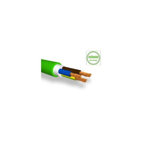 Câble FG16OM16 3G2.5 Sans fumée Vert de Guyane avec Jaune Vert