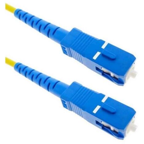 CABLE FIBRA OPTICA ROUTER MONOMODO LIBRE DE HALOGENO SC/UPC A SC/UPC 2M