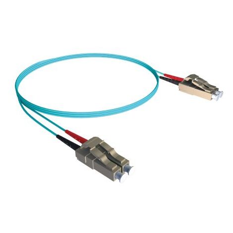 Câble fibre optique CAE Multimedia Connect 1m Avec connecteur / LC, OM3 Multi-mode, 2 fibres ( Prix pour 1 )
