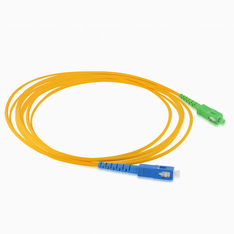 Câble fibre optique Free - monomode 5 m - vert et bleu - Orange