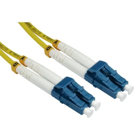 Câble fibre optique RS PRO 10m Avec connecteur / LC, Mono-mode, 2 fibres, LSZH ( Prix pour 1 )