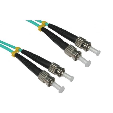 Câble fibre optique RS PRO 15m Avec connecteur / ST, Multi-mode, 2 fibres, LSZH ( Prix pour 1 )
