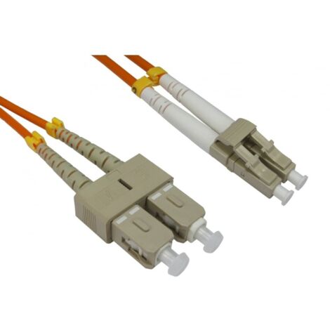 Câble fibre optique RS PRO 1m Avec connecteur / SC, Multi-mode, 2 fibres, LSZH ( Prix pour 1 )