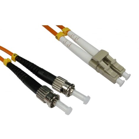Câble fibre optique RS PRO 20m Avec connecteur / ST, Multi-mode, 2 fibres, LSZH ( Prix pour 1 )
