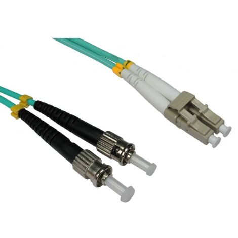 Câble fibre optique RS PRO 2m Avec connecteur / ST, Multi-mode, 2 fibres, LSZH ( Prix pour 1 )
